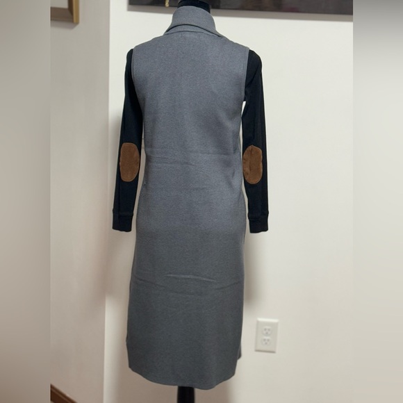 Rachel Zoe Women's S Gray Open Front Knit Cardigan Sweater Vest - Picture 7 of 11